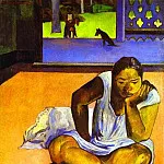 Paul Gauguin - Te Faaturuma (Brooding Woman)