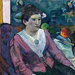 Paul Gauguin - Woman in front of a Still Life by Cézanne