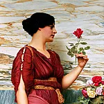 A Red Rose, John William Godward