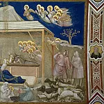 Frescoes of the north transept – Nativity, Giotto di Bondone
