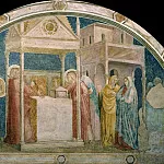 Peruzzi Chapel: Annunciation to Zacharias, Giotto di Bondone