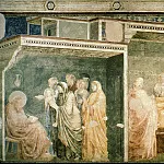 Peruzzi Chapel: Birth and Naming of the Baptist, Giotto di Bondone