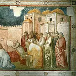 Peruzzi Chapel: Raising of Drusiana, Giotto di Bondone