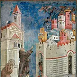 Legend of St Francis 10. Exorcism of the Demons at Arezzo, Giotto di Bondone