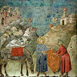 Legend of St Francis 02. St Francis Giving his Mantle to a Poor Man, Giotto di Bondone