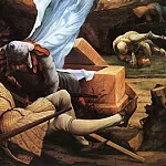 Маттиас Грюневальд - Изенгеймский алтарь, Воскресение Христово, фрагмент - Изумленные стражи
