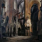 Адольф Генрих Лир - Интерьер собора в Хальберштадте