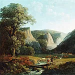 Фридрих Гауэрман - Пейзаж в горном массиве Харц