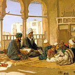 Frederick Goodall - An Arab School – The School Of Sultan Hassan