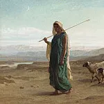 Frederick Goodall - Rachel and her flock And behold Rachel his daughter cometh with the sheep