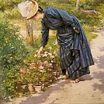 Виктор Габриель Жильбер - Дама в саду
