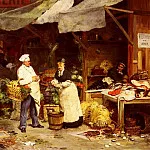 Виктор Габриель Жильбер - Рынок в Мобёже