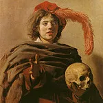 Франс Халс - Молодой человек с черепом в руке, ок.1626