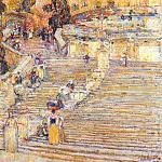 Испанская лестница, Рим, 1897, Чайлд Фредерик Хассам