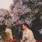 В саду, ок.1888-89, Чайлд Фредерик Хассам