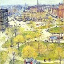 Юнион-сквер весной, 1896, Чайлд Фредерик Хассам