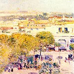 Центральная площадь и форт Кабанас, Гаванна, 1895, Чайлд Фредерик Хассам