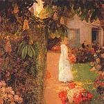 Собирание цветов во французском саду, 1888, Чайлд Фредерик Хассам
