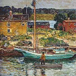 Лодка для ловли устриц, Кос-коб, 1902, Чайлд Фредерик Хассам