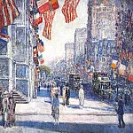 Раннее утро на авеню в мае 1917 г., Чайлд Фредерик Хассам