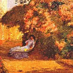 Под сиренью, ок.1887-89, Чайлд Фредерик Хассам