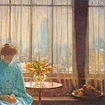 Комната для завтраков, зимнее утро, 1911, Чайлд Фредерик Хассам