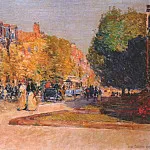Марлборо-стрит, Бостон, 1889, Чайлд Фредерик Хассам