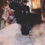 Парижский ноктюрн, ок.1889, Чайлд Фредерик Хассам