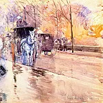 Дождливый день на Пятой авеню, 1893, Чайлд Фредерик Хассам