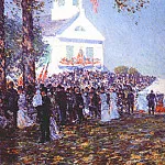 Местная ярмарка, Новая Англия, 1890, Чайлд Фредерик Хассам