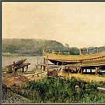 Shipbuilding-Ipswich, Winslow Homer