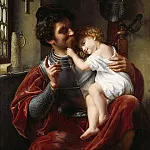 Иоганн Фердинанд Оливир - Рыцарь с ребенком
