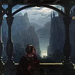 Карл Фридрих Шинкель - Рыцарский замок при лунном свете