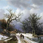 Фридрих Эдуард Майерхайм - Зимний пейзаж