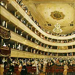 Зал старого дворцового театра в Вене, Густав Климт