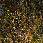 Дачный сад с распятием, Густав Климт