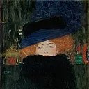 Дама в шляпке и боа из перьев, Густав Климт