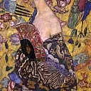 Дама с веером, Густав Климт