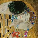 Gustav Klimt - The Kiss (fragment)