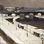 Вальтер Лейстиков - Вид на Эльбу и мост Августа на Террасе Брюля