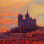Albert-Charles Lebourg - View of Notre Dame and the Seine