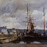 Albert-Charles Lebourg - The Port of Rouen Grey Weather