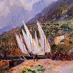 Albert-Charles Lebourg - Boats Docked at Saint Gingolph