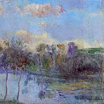 Albert-Charles Lebourg - The Pond at Chalou Moulineux near Etampes