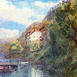 Albert-Charles Lebourg - The Shores of Lake Geneva at Saint Gingolph