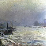 Альбер-Шарль Лебур - Сена зимой, 1899