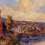 Albert-Charles Lebourg - The Seine at La Bouille