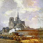 Albert-Charles Lebourg - Notre Dame de Paris View from the Quai de la Tournelle