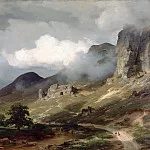 Освальд Ахенбах - Пейзаж в Айфеле во время грозы