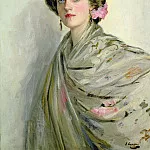 сэр Джон Лавери - Миссис Чаун, портрет в испанском стиле